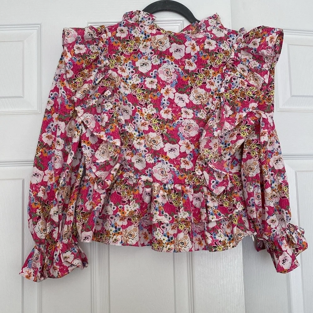 Floral Ruffle Top - SHEIN - Picture 6 of 6